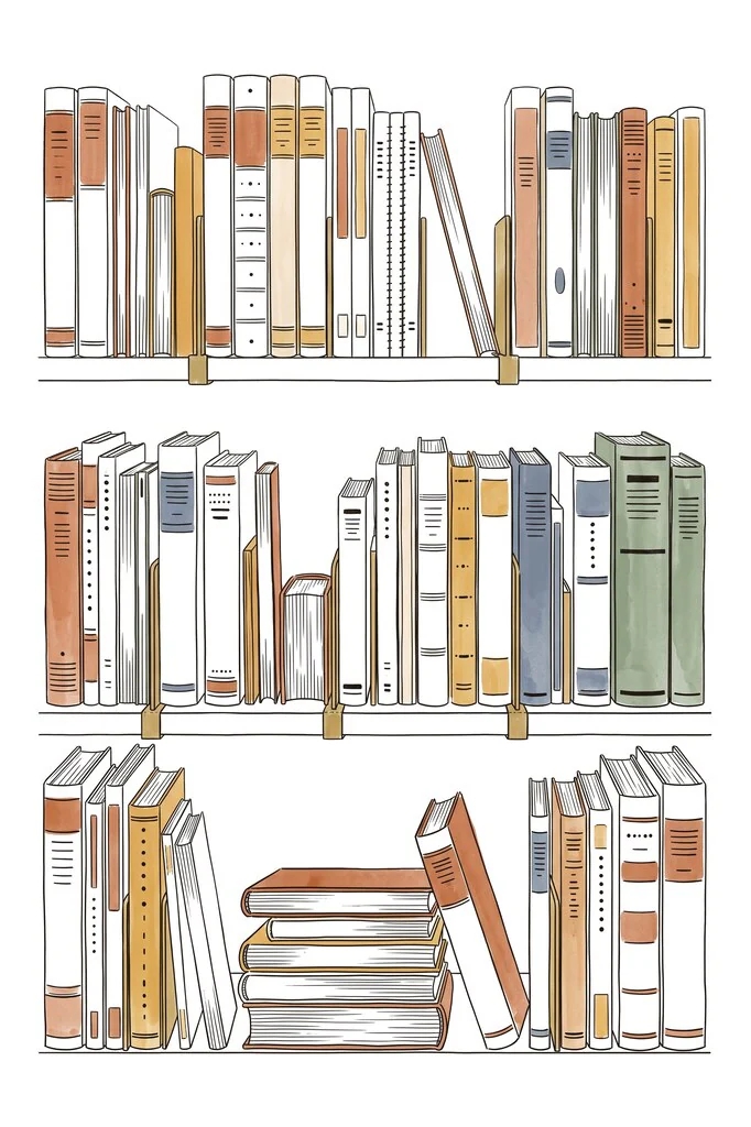 A bookshelf representing the HKDSE question bank